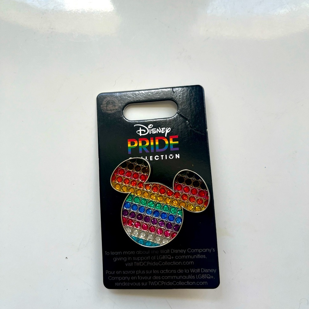 Disney Pride Collection Pin. Mickey Gemstone